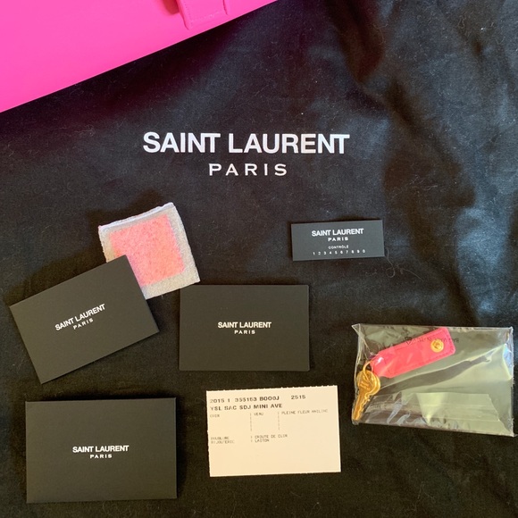 SAINT LAURENT Calfskin Small Sac De Jour Pink. - Picture 2 of 8